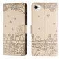 Cat Embossing Pattern Leather Phone Case with Lanyard, For iPhone 18 Pro / 17 Pro, For iPhone 18 Pro Max / 17 Pro Max, For iPhone 16e / 17e, For iPhone 17