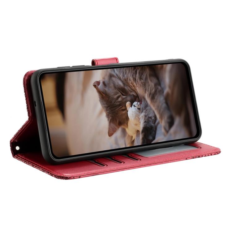 Cat Embossing Pattern Leather Phone Case with Lanyard, For iPhone 18 Pro / 17 Pro, For iPhone 18 Pro Max / 17 Pro Max, For iPhone 16e / 17e, For iPhone 17