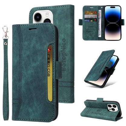BETOPNICE Dual-side Buckle Leather Phone Case, For iPhone 15 Pro Max, For iPhone 15 Pro, For iPhone 15 Plus, For iPhone 15
