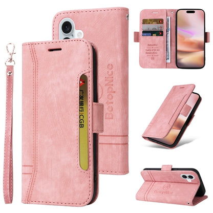 BETOPNICE Dual-side Buckle Leather Phone Case, For iPhone 16 Pro Max, For iPhone 16 Pro, For iPhone 16 Plus, For iPhone 16