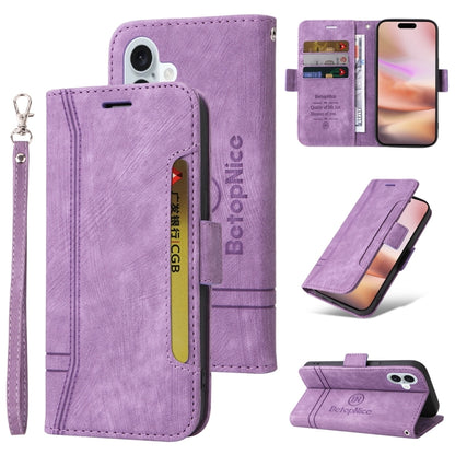 BETOPNICE Dual-side Buckle Leather Phone Case, For iPhone 16 Pro Max, For iPhone 16 Pro, For iPhone 16 Plus, For iPhone 16