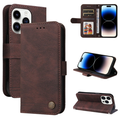 Skin Feel Life Tree Leather Phone Case, For iPhone 16, For iPhone 15 Pro Max, For iPhone 15 Pro, For iPhone 15 Plus