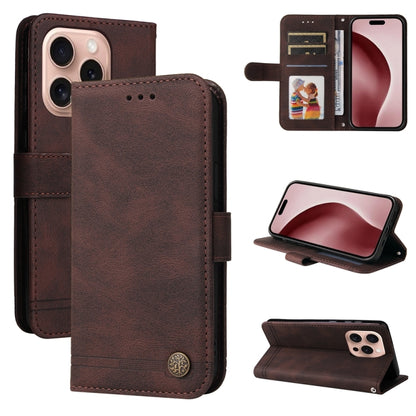 Skin Feel Life Tree Leather Phone Case, For iPhone Air, For iPhone 16 Pro Max, For iPhone 16 Pro, For iPhone 16 Plus