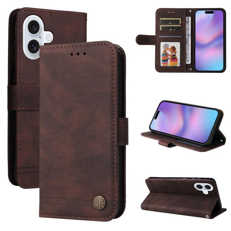 Skin Feel Life Tree Leather Phone Case, For iPhone 18 Pro / 17 Pro, For iPhone 18 Pro Max / 17 Pro Max, For iPhone 17e / 16e, For iPhone 17