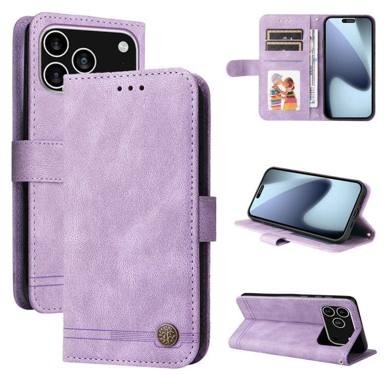 Skin Feel Life Tree Leather Phone Case, For iPhone 18 Pro / 17 Pro, For iPhone 18 Pro Max / 17 Pro Max, For iPhone 17e / 16e, For iPhone 17