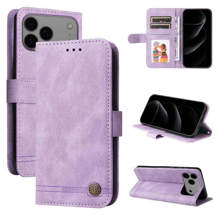 Skin Feel Life Tree Leather Phone Case, For iPhone 18 Pro / 17 Pro, For iPhone 18 Pro Max / 17 Pro Max, For iPhone 17e / 16e, For iPhone 17
