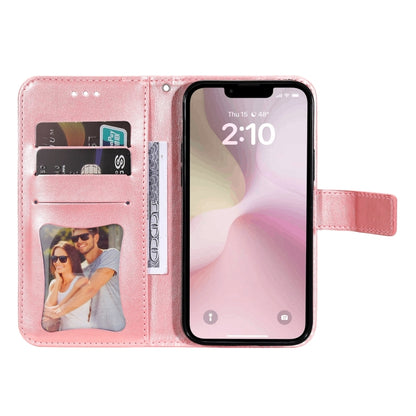 Seven-petal Flowers Embossing Leather Phone Case, For iPhone 17e / 16e, For iPhone 17 Pro Max, For iPhone 17 Pro, For iPhone 17