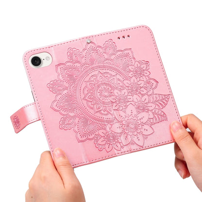 Seven-petal Flowers Embossing Leather Phone Case, For iPhone 17e / 16e, For iPhone 17 Pro Max, For iPhone 17 Pro, For iPhone 17