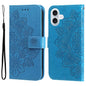Seven-petal Flowers Embossing Leather Phone Case, For iPhone 17e / 16e, For iPhone 17 Pro Max, For iPhone 17 Pro, For iPhone 17