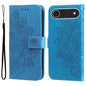 Seven-petal Flowers Embossing Leather Phone Case, For iPhone Air, For iPhone 16 Pro Max, For iPhone 16 Pro, For iPhone 16 Plus
