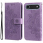 Seven-petal Flowers Embossing Leather Phone Case, For iPhone Air, For iPhone 16 Pro Max, For iPhone 16 Pro, For iPhone 16 Plus