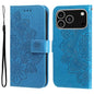 Seven-petal Flowers Embossing Leather Phone Case, For iPhone 17e / 16e, For iPhone 17 Pro Max, For iPhone 17 Pro, For iPhone 17