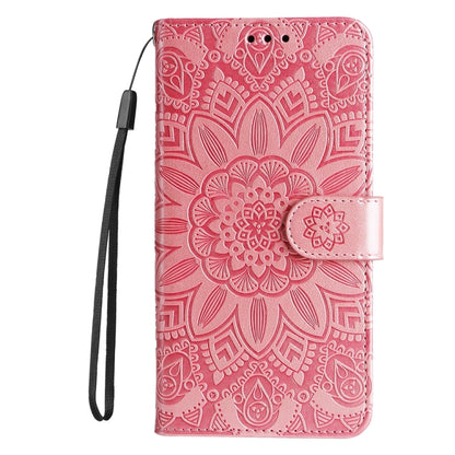 Embossed Sunflower Leather Phone Case, For iPhone 17e / 16e, For iPhone 17 Pro Max, For iPhone 17 Pro, For iPhone 17