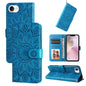 Embossed Sunflower Leather Phone Case, For iPhone 18 Pro / 17 Pro, For iPhone 18 Pro Max / 17 Pro Max, For iPhone 17e / 16e, For iPhone 17