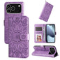 Embossed Sunflower Leather Phone Case, For iPhone 18 Pro / 17 Pro, For iPhone 18 Pro Max / 17 Pro Max, For iPhone 17e / 16e, For iPhone 17