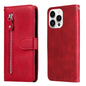 Fashion Calf Texture Zipper Leather Phone Case, For iPhone 16, For iPhone 15 Pro Max, For iPhone 15 Pro, For iPhone 15 Plus