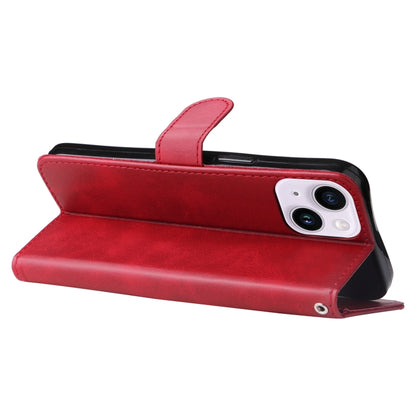Fashion Calf Texture Zipper Leather Phone Case, For iPhone 15