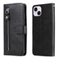 Fashion Calf Texture Zipper Leather Phone Case, For iPhone 16, For iPhone 15 Pro Max, For iPhone 15 Pro, For iPhone 15 Plus