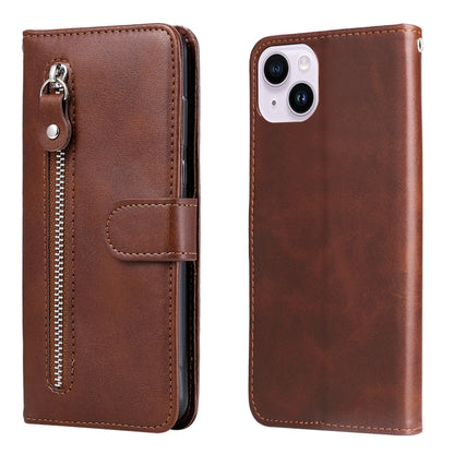 Fashion Calf Texture Zipper Leather Phone Case, For iPhone 16, For iPhone 15 Pro Max, For iPhone 15 Pro, For iPhone 15 Plus