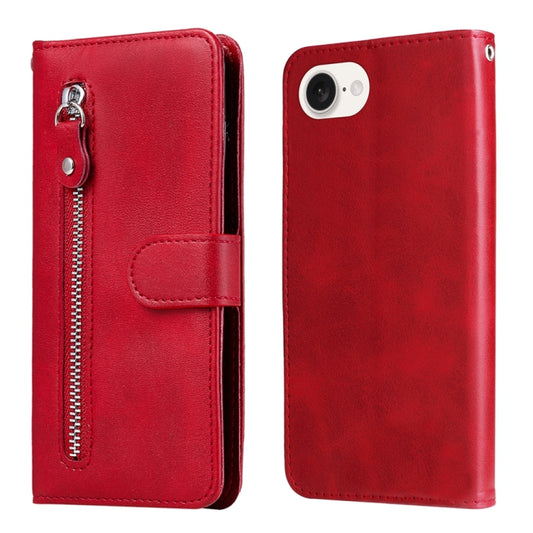 Fashion Calf Texture Zipper Leather Phone Case, For iPhone 16e, For iPhone 16 Pro Max, For iPhone 16 Pro, For iPhone 16 Plus