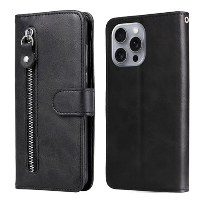 Fashion Calf Texture Zipper Leather Phone Case, For iPhone Air, For iPhone 16 Pro Max, For iPhone 16 Pro, For iPhone 16 Plus