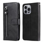 Fashion Calf Texture Zipper Leather Phone Case, For iPhone Air, For iPhone 16 Pro Max, For iPhone 16 Pro, For iPhone 16 Plus