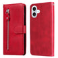 Fashion Calf Texture Zipper Leather Phone Case, For iPhone 18 Pro / 17 Pro, For iPhone 18 Pro Max / 17 Pro Max, For iPhone 17e / 16e, For iPhone 17