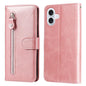 Fashion Calf Texture Zipper Leather Phone Case, For iPhone 18 Pro / 17 Pro, For iPhone 18 Pro Max / 17 Pro Max, For iPhone 17e / 16e, For iPhone 17