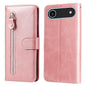 Fashion Calf Texture Zipper Leather Phone Case, For iPhone Air, For iPhone 16 Pro Max, For iPhone 16 Pro, For iPhone 16 Plus
