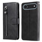 Fashion Calf Texture Zipper Leather Phone Case, For iPhone Air, For iPhone 16 Pro Max, For iPhone 16 Pro, For iPhone 16 Plus