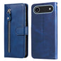 Fashion Calf Texture Zipper Leather Phone Case, For iPhone Air, For iPhone 16 Pro Max, For iPhone 16 Pro, For iPhone 16 Plus