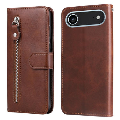 Fashion Calf Texture Zipper Leather Phone Case, For iPhone Air, For iPhone 16 Pro Max, For iPhone 16 Pro, For iPhone 16 Plus