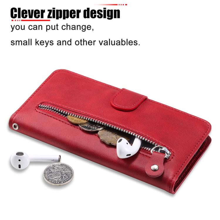 Fashion Calf Texture Zipper Leather Phone Case, For iPhone 18 Pro / 17 Pro, For iPhone 18 Pro Max / 17 Pro Max, For iPhone 17e / 16e, For iPhone 17