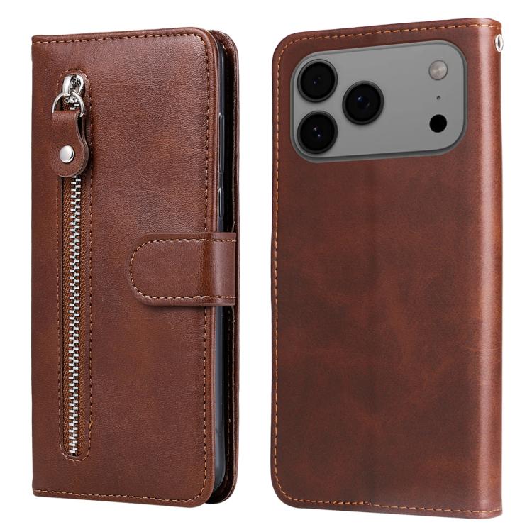 Fashion Calf Texture Zipper Leather Phone Case, For iPhone 18 Pro / 17 Pro, For iPhone 18 Pro Max / 17 Pro Max, For iPhone 17e / 16e, For iPhone 17