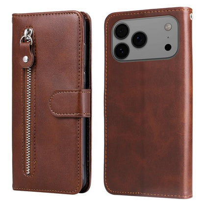 Fashion Calf Texture Zipper Leather Phone Case, For iPhone 18 Pro / 17 Pro, For iPhone 18 Pro Max / 17 Pro Max, For iPhone 17e / 16e, For iPhone 17