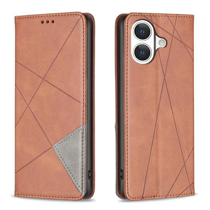 Rhombus Texture Magnetic Leather Phone Case, For iPhone 17 Pro Max, For iPhone 17 Pro, For iPhone 17, For iPhone Air