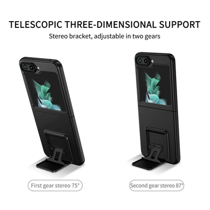 Three-dimensional Folding Holder PC Phone Case, For Samsung Galaxy Z Flip5 5G