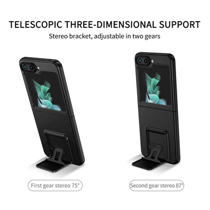 Three-dimensional Folding Holder PC Phone Case, For Samsung Galaxy Z Flip6 / Flip7 FE, For Samsung Galaxy Z Fold6 5G, For Samsung Galaxy Z Fold5, For Samsung Galaxy Z Flip5 5G