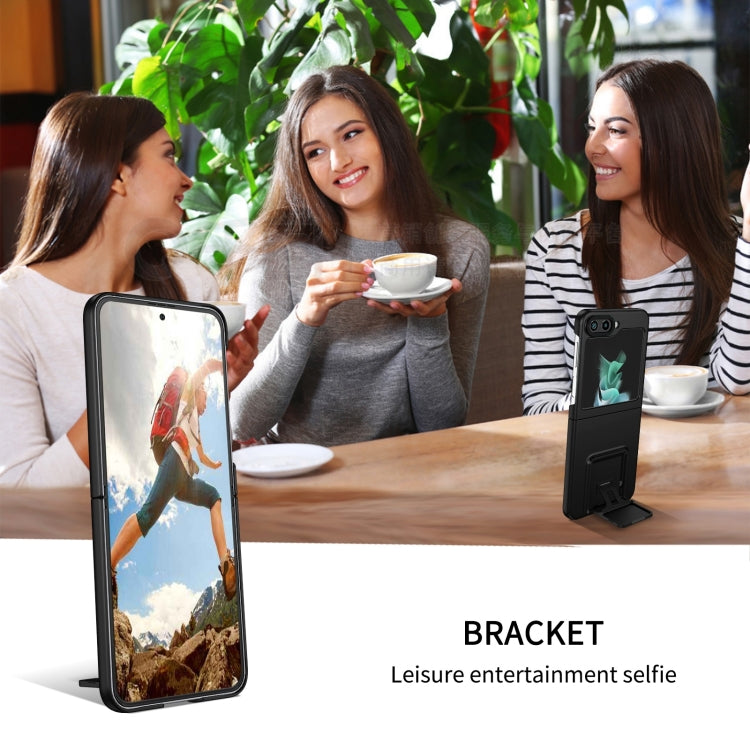 Three-dimensional Folding Holder PC Phone Case, For Samsung Galaxy Z Flip6 / Flip7 FE, For Samsung Galaxy Z Fold6 5G, For Samsung Galaxy Z Fold5, For Samsung Galaxy Z Flip5 5G