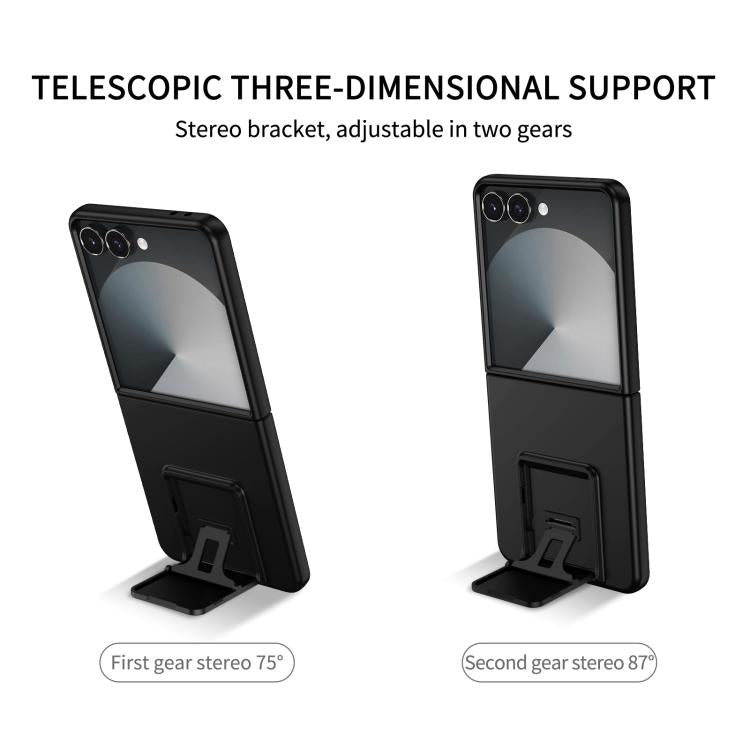 Three-dimensional Folding Holder PC Phone Case, For Galaxy Z Flip7 5G, For Samsung Galaxy Z Flip6 5G, For Samsung Galaxy Z Fold6 5G, For Samsung Galaxy Z Fold5
