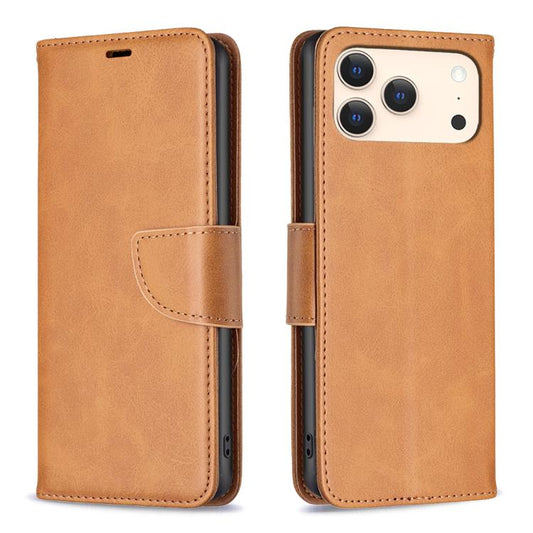 Lambskin Texture Pure Color Flip Leather Phone Case, For iPhone 17 Pro Max, For iPhone 17 Pro, For iPhone 17, For iPhone Air