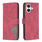 Magnetic Buckle Rhombus Texture Leather Phone Case, For iPhone 18 Pro/17 Pro, For iPhone 18 Pro Max/17 Pro Max, For iPhone 17, For iPhone 17 Air