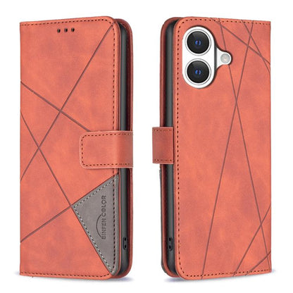 Magnetic Buckle Rhombus Texture Leather Phone Case, For iPhone 17 Pro Max, For iPhone 17 Pro, For iPhone 17, For iPhone Air