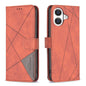 Magnetic Buckle Rhombus Texture Leather Phone Case, For iPhone 18 Pro/17 Pro, For iPhone 18 Pro Max/17 Pro Max, For iPhone 17, For iPhone 17 Air