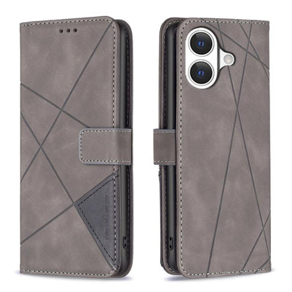Magnetic Buckle Rhombus Texture Leather Phone Case, For iPhone 17 Pro Max, For iPhone 17 Pro, For iPhone 17, For iPhone Air