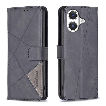 Magnetic Buckle Rhombus Texture Leather Phone Case, For iPhone 17 Pro Max, For iPhone 17 Pro, For iPhone 17, For iPhone Air