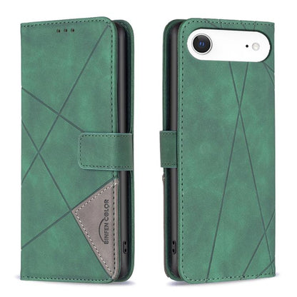Magnetic Buckle Rhombus Texture Leather Phone Case, For iPhone 17 Pro Max, For iPhone 17 Pro, For iPhone 17, For iPhone Air