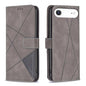Magnetic Buckle Rhombus Texture Leather Phone Case, For iPhone 17 Pro Max, For iPhone 17 Pro, For iPhone 17, For iPhone Air