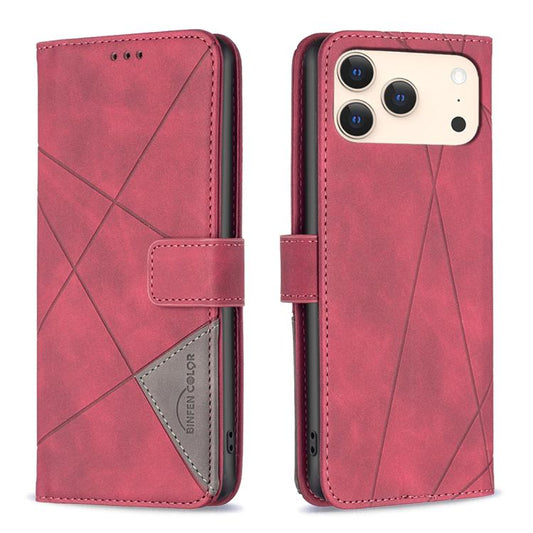 Magnetic Buckle Rhombus Texture Leather Phone Case, For iPhone 18 Pro/17 Pro, For iPhone 18 Pro Max/17 Pro Max, For iPhone 17, For iPhone 17 Air