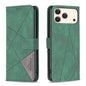 Magnetic Buckle Rhombus Texture Leather Phone Case, For iPhone 17 Pro Max, For iPhone 17 Pro, For iPhone 17, For iPhone Air
